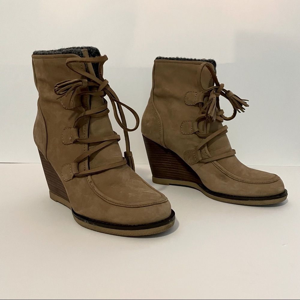 Lace Up Wedges